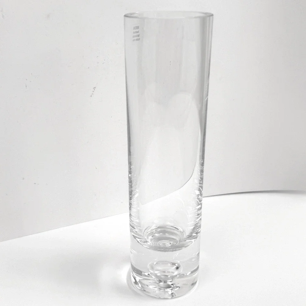 Krosno Handmade Crystal‎ Bud Vase Clear Polish Lead Crystal Heavy Base 8